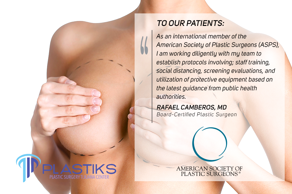 To determine if you need a breast lift with your breast augmentation, Dr. Rafael Camberos from Plastic Surgery Tijuana will need to examine your breasts.